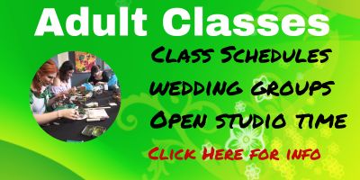 adult classes class schedule wedding groups open studio time click here for info